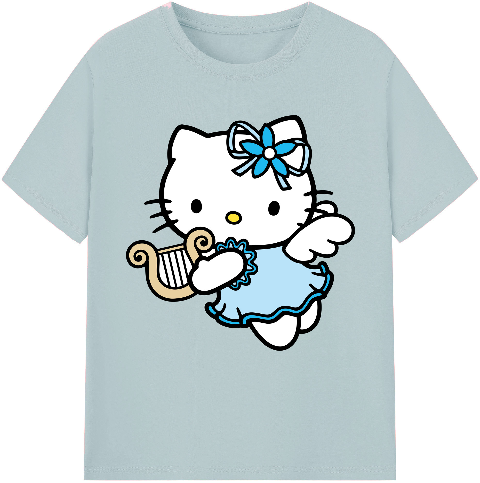 （画像用） Hello Kitty ハローキティ 綿100％半袖Tシャツ（フロントプリント）